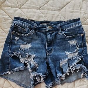 Judy Blue Distressed Denim  Shorts
